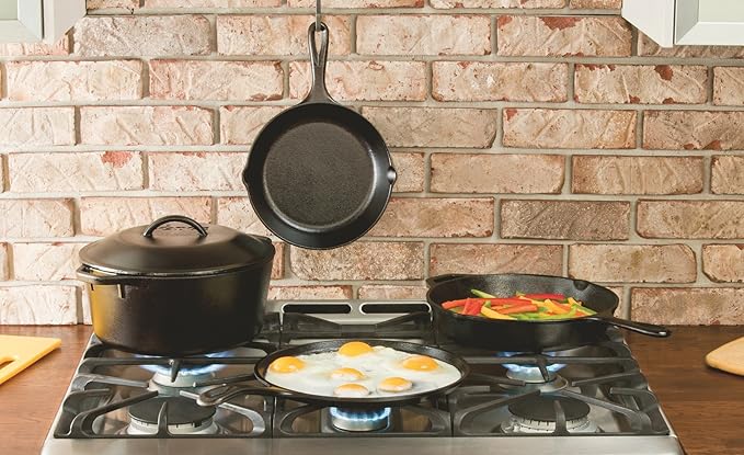 Lodge Cast Iron Dutch Oven - Loop Handle Cooking Vessel - Even Heat Retention - Oven-Safe, Versatile Pot - 2 Quart - Image 4