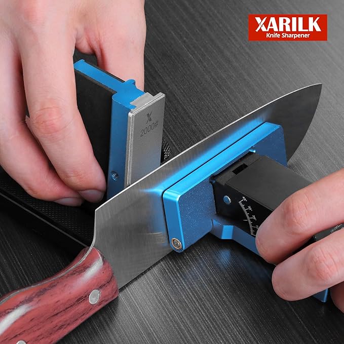 Upgraded Rolling Knife Sharpener Kit – Adjustable 10 – 40°, Removable Diamond Stones (320#, 800#, 2000#), Compact & Portable – Premium Knife Sharpening System for Kitchen & Outdoor Use - Image 6