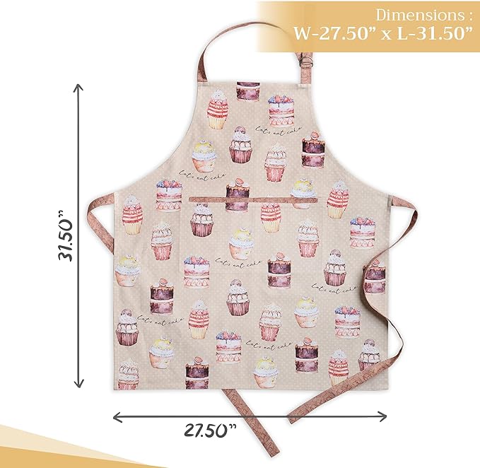 Maison d' Hermine 100% Cotton Apron for women with Pocket Kitchen Chef Apron for Men Cooking Mothers Day Gifts - Image 4