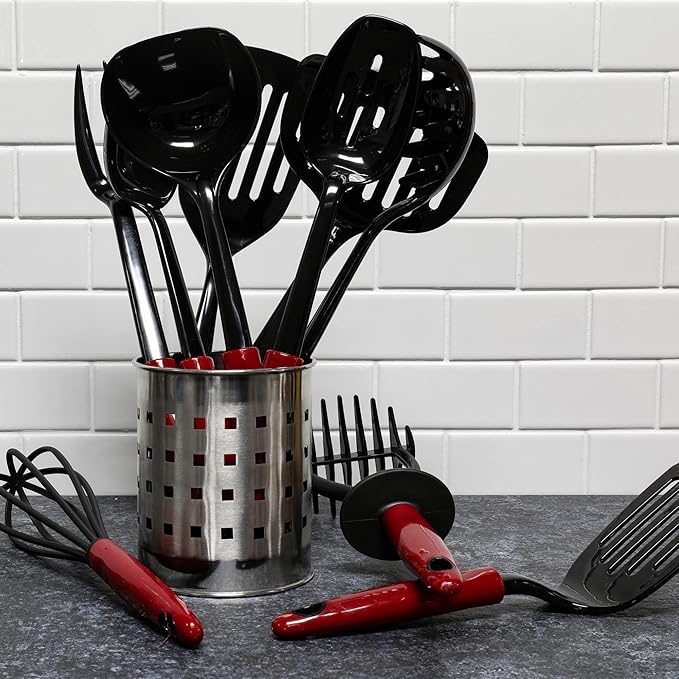 Chef Craft Select Nylon Sturdy Whisk, 10.5 inch, Red - Image 3