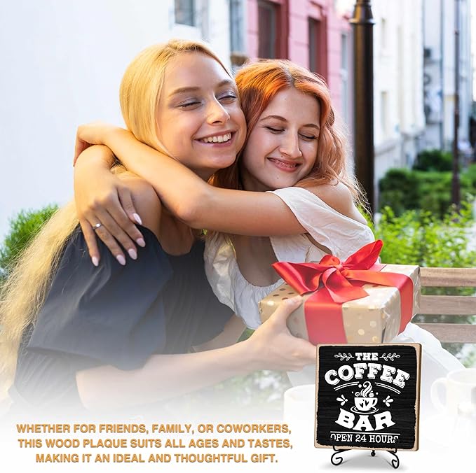 Coffee Bar 24-Hour Open Decor Signs, Coffee Station Accessories, Themed Gifts (H25) - Image 3