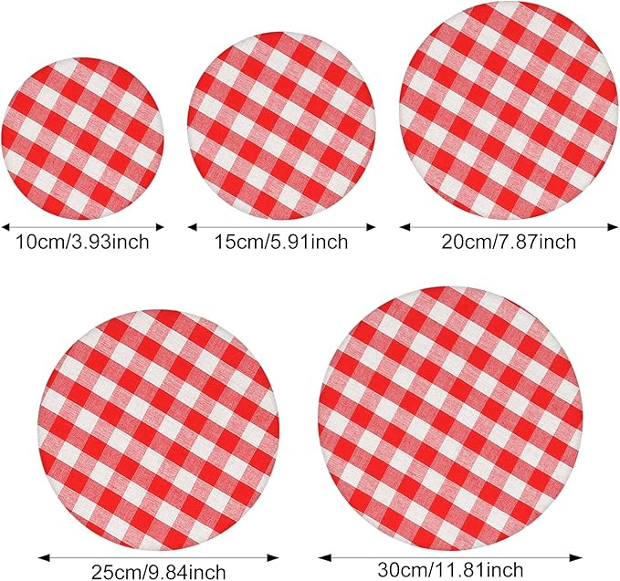 Reusable Bowl Covers, 5 Size Stretch Cloth Bowl Covers for Bread Proofing, cloth Fabric bowl Cover for Food Fruits Leftover (S)