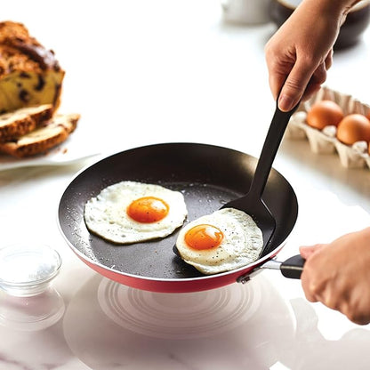 Farberware Cookstart DiamondMax Nonstick Cookware/Pots and Pans Set, Dishwasher Safe, Includes Baking Pan and Cooking Tools, 15 Piece - Red - Image 11