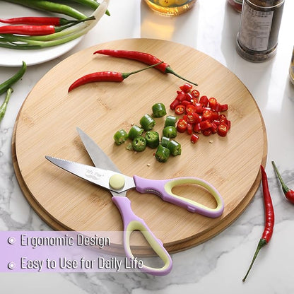 Mr. Pen- All Purpose Kitchen Shears with Protective Sheath, 2pcs, 8 Inch, Dishwasher Safe, Stainless Steel Food Scissors with Micro-Serrated Blades, Soft Grip, Durable Utility Kitchen Shears - Image 6