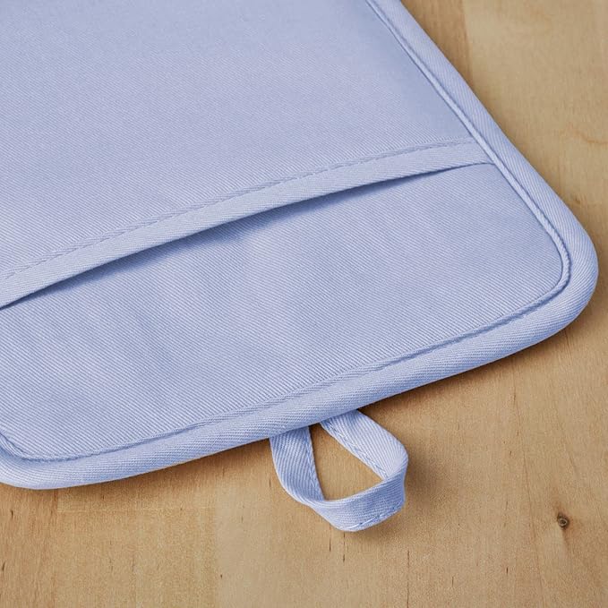 KitchenAid Ribbed Soft Silicone Pot Holder 2-Pack Set, Lavender Cream Purple, 7"x9" - Image 4