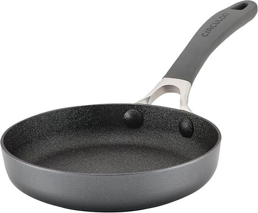 Circulon A1 Series with ScratchDefense Nonstick Induction Small Frying Pan for Eggs, Induction Cookware, Egg Pan, 6.25-Inch, Graphite by Circulon