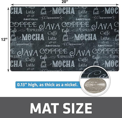 Drymate Coffee Maker Mat, (Coffee Station Bar Accessory) Protects Kitchen Countertops From Spills, Stains & Scratches, Absorbent, Waterproof, Washable (USA Made) (12” x 20”) (Java Chalkboard) - Image 7