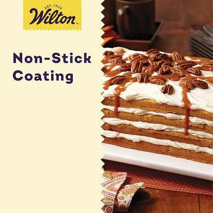 Wilton Easy Layers Sheet Cake Pan, Rectangle Sheet Pan, 2-Piece Baking Sheets Set, Steel (Pack of 4) - Image 4