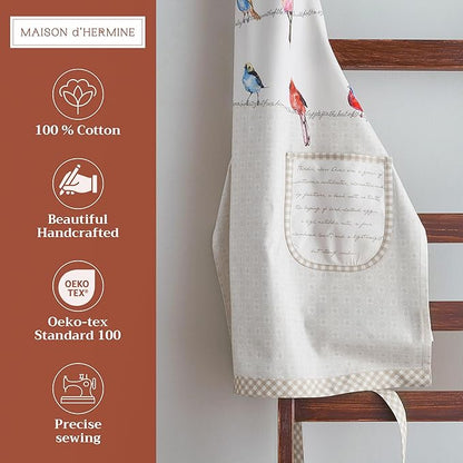 Maison d' Hermine 100% Cotton Apron for women with Pocket Kitchen Chef Apron for Men Cooking Mothers Day Gifts - Image 2