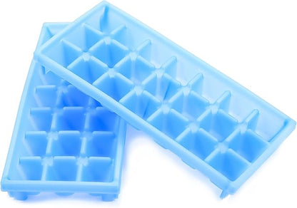 Camco Stackable Miniature Ice Cube Tray for Compact Spaces, 2-Pack (44100), Blue - Image 2