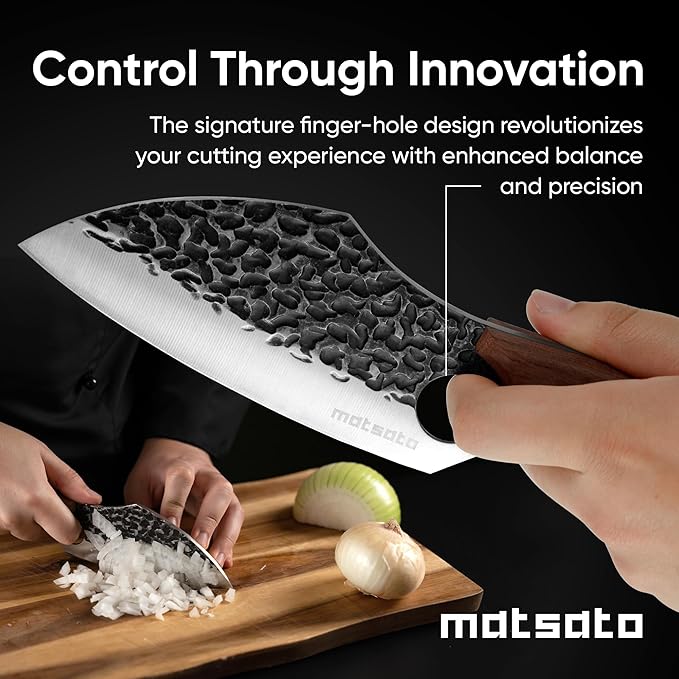 Matsato Knife Set 3-Piece Kitchen Knives, Cooking Chef Knife Set, Cleaver, Kitchen And Chef Cutting and Chopping Knives Sets Juego De Cuchillos Para Cocina - Image 7