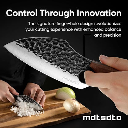 Matsato Knife Set 3-Piece Kitchen Knives, Cooking Chef Knife Set, Cleaver, Kitchen And Chef Cutting and Chopping Knives Sets Juego De Cuchillos Para Cocina - Image 7