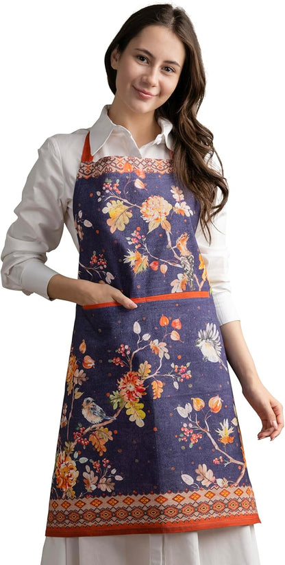 Maison d' Hermine 100% Cotton Apron for women with Pocket Kitchen Chef Apron for Men Cooking Mothers Day Gifts by MaisondHermine