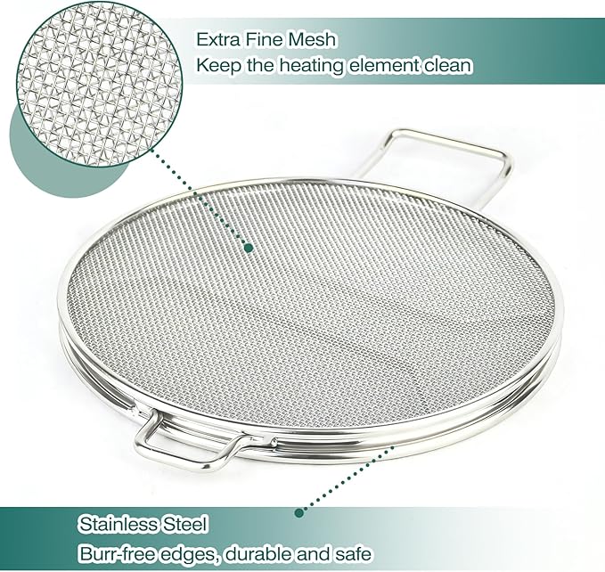 2PCS Replacement Splatter Shield for Ninja Foodi IG651,Foodi Grill Air Fryer Accessories,7-in-1 Indoor Grill for IG600, IG601, IG651