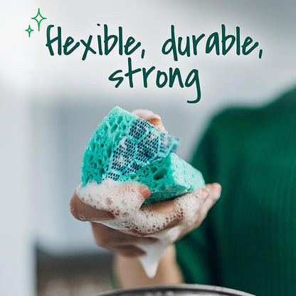 Scotch-Brite Odor Resist Heavy Duty Scrub Sponge,Dishwasher-Safe Kitchen sponges for Serious Scrubbing,Multipurpose Dish Sponge for Stuck-On Messes,6 Scrubbing Sponges,(Pack of 4) - Image 9