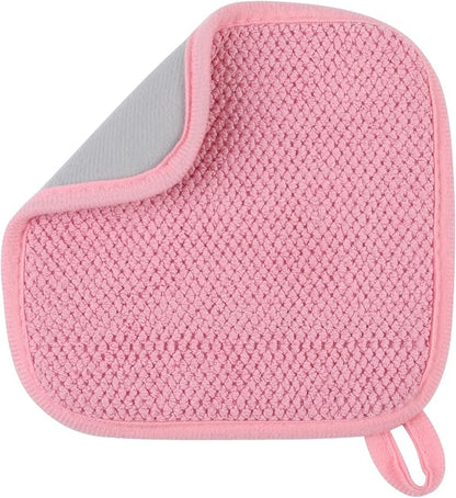 GeeRic Microfiber Dish Drying Mat, Super Absorbent Kitchen Dish Drying Pad, Reversible for Countertop, 7*7 inch Pink - Image 7