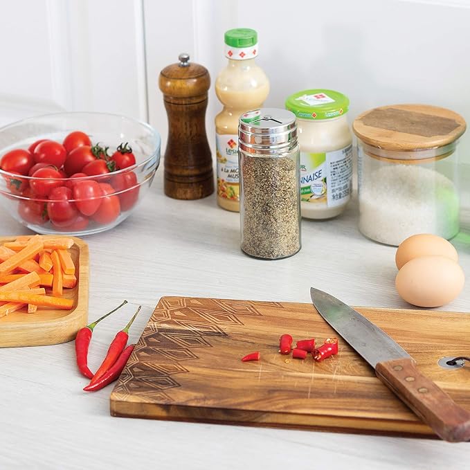 Fox Run 5167 Glass Spice Jar with Stainless Steel Shaker Lid, 6 Ounce, Clear Container for Seasonings, 1 Count (Pack of 1) - Image 3