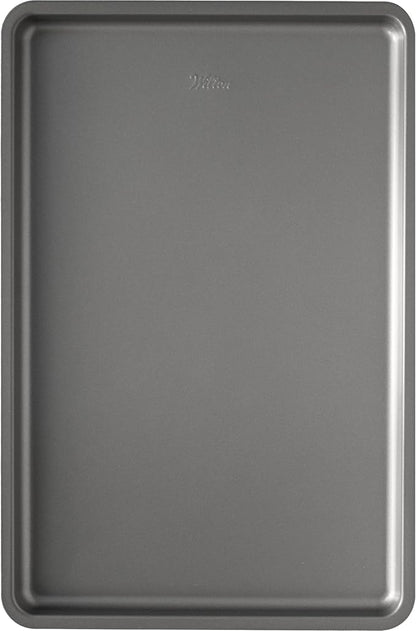Wilton Silver Non Stick Large Baking Sheet, Cookie and Roasting Pan for Sheet Pan Meals, Made without PFAS, Even Heating, 17.25 x 11.5 Inch - Image 2