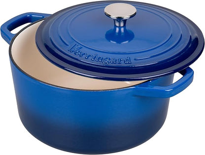 VORRINGARD Enameled Cast Iron Dutch Oven Pot with Lid, for Bread Baking, Round Bread Oven- include Sourdough Bread Baking Supplies Set, 4.5QT, Blue - Image 5
