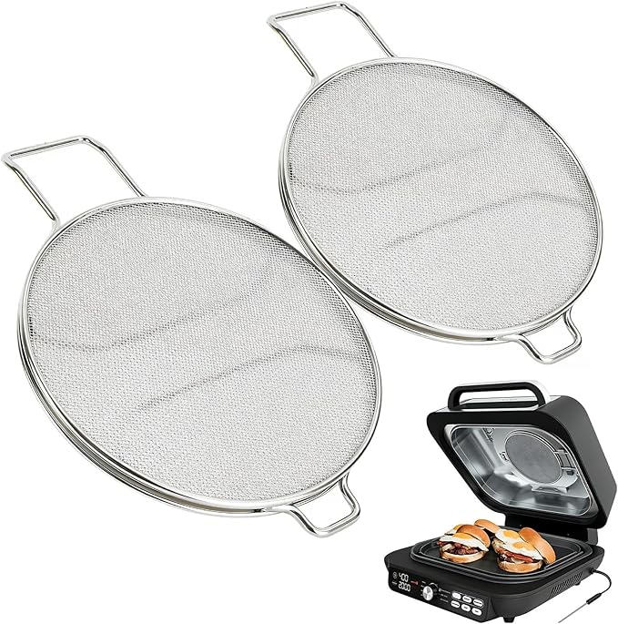 2PCS Replacement Splatter Shield for Ninja Foodi IG651,Foodi Grill Air Fryer Accessories,7-in-1 Indoor Grill for IG600, IG601, IG651