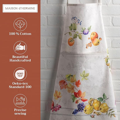Maison d' Hermine 100% Cotton Apron for women with Pocket Kitchen Chef Apron for Men Cooking Mothers Day Gifts - Image 2