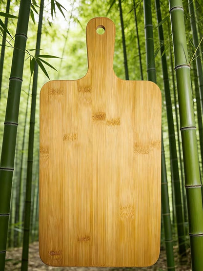 ZeQi 6PCS Bamboo Cutting Board with Handle (6PCS, 16"L x 7.8"W), Wooden Cutting Boards, Chopping Board, Charcuterie Board, Serving board for Cheese, Bread, Pizza, Vegetables & Fruits - Image 9