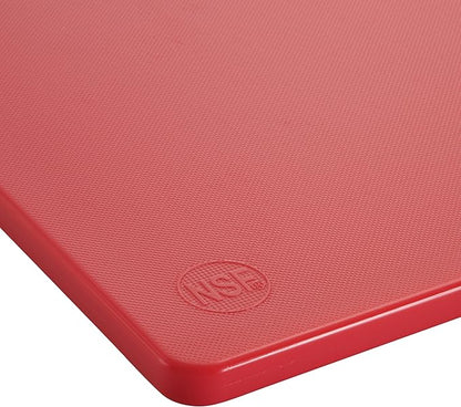 Winco Heavy-Duty Plastic Cutting Board, 15" x 20" x 1/2", Red Medium - Image 2