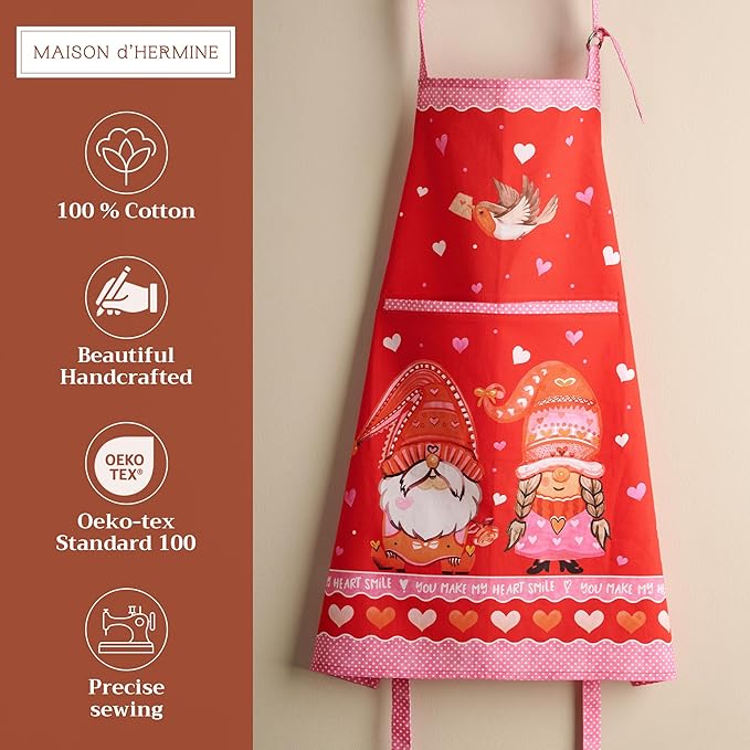 Maison d' Hermine 100% Cotton Apron for women with Pocket Kitchen Chef Apron for Men Cooking Mothers Day Gifts - Image 2