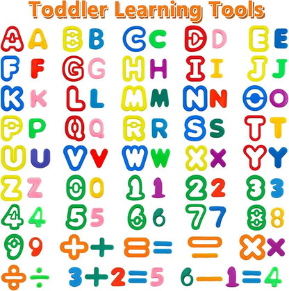 Dough Tool Set with Dough Alphabet Cutters,Numbers Cutters,Mathematical Symbols,Great Dough Tools for Learning Letters and Numbers - Image 3
