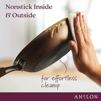 Anolon Advanced Home Hard-Anodized Nonstick Skillets (10.25-Inch, Bronze) - Image 4