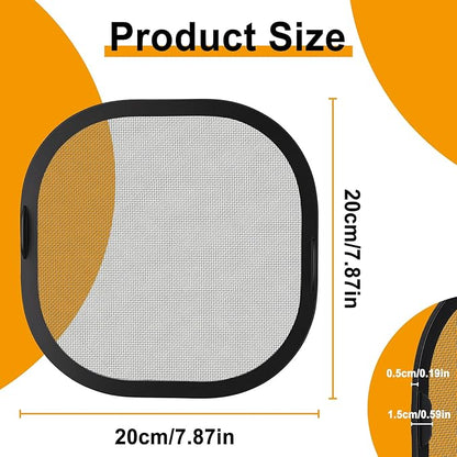 SelfTek Metal Mesh Splatter Shield Heat-Resistant Splash Guard for Ninja Crispi Pro Glass Air Fryer - Accessories for Ninja Crispi Pro AS101CY，Reusable Air Fryer Replacement Parts (Magnetic)