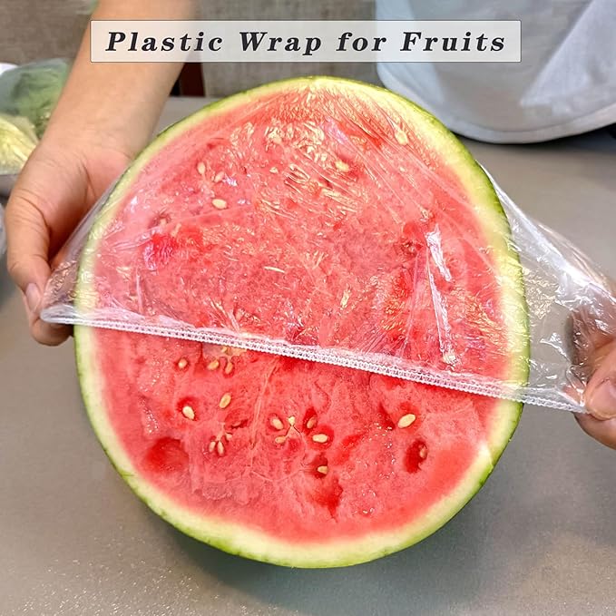 STAYWILD 100pcs Elastic Bowl/Basket Covers for Proofing,Shower Caps for Sourdough Bread Baking Supplies,Plastic Wrap for Food Fruit Vegetable - Image 5