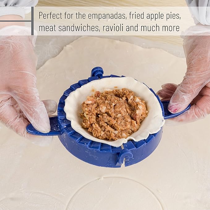 BTaT- Dough Press Set, 3 Pack, Dumpling, Empanada, Pastry and Turnover Press, Hand Pie Maker, Meat Pie Cutter