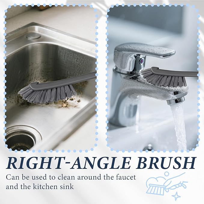 15pcs Crevice Cleaning Brush, Hard Bristle Brushes, Grout Cleaner Brush Household Cleaning Supplies, Gap Brush for Kitchen Bathroom Sink and Dead Corners - Image 6