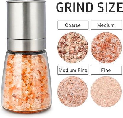 Gulex® Pepper Grinder Pepper Mill, Salt Grinder Refillable,(Single Package) Adjustable Coarseness Black Pepper Grinder, Stainless Steel Sea Salt Shaker with Ceramic Rotor (1 pack) (1 Pack Model 2) - Image 6