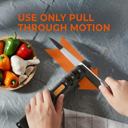 5 Precision Adjust Knife Sharpener- 3-Stage Premium Kitchen Knife Sharpener to Repair, Restore & Polish Blades by Sharp Pebble - Image 4