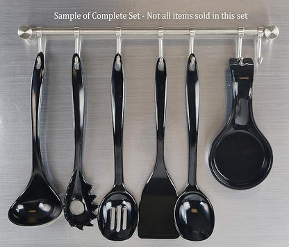 Reston Lloyd Melamine Soup Ladle Kitchen Utensil, Premium Quality Utensil with Heat Resistant Ergonomic Handle, Durable BPA-Free Plastic, 10.5 inch long, 6pc Set, Black - Image 5