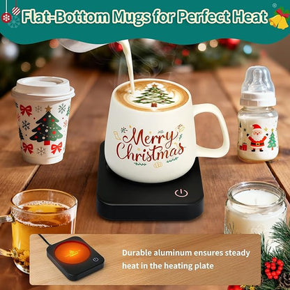 VOBAGA Coffee Mug Warmer for Desk with Auto Shut Off & 3-Temp Settings, Coffee Cup Warmer with Smart Safety Alert Home Office Accessory, Perfect for Coffee, Tea, Milk - Image 7