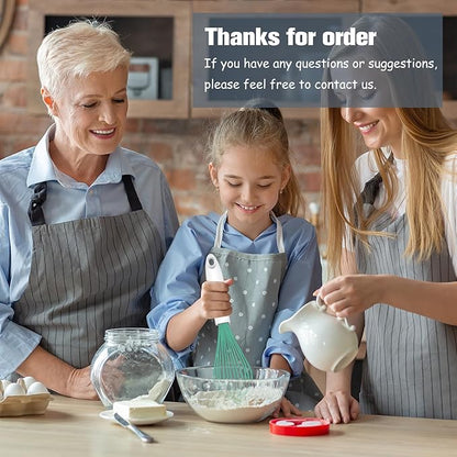 OYV Teal Silicone Whisk, Sealed Waterproof Design Set of 3, Professional Kitchen Whisks for Cooking Non-Scratch, Silicone&Stainless Steel Whisk, Heat Resistant 480°F Rubber wisk, BPA free - Image 7