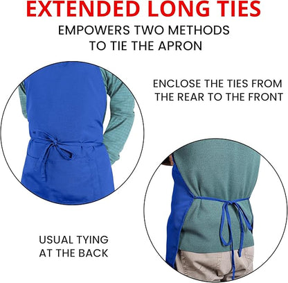 Utopia Kitchen 10 Pack Bib Apron Adjustable with 2 Pockets, Water and Oil Resistant, Cooking Kitchen Chef Apron for Women Men - Image 5