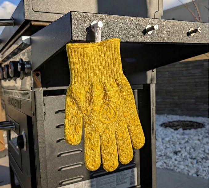 Grill Armor Oven Gloves with Fingers – 932°F Heat, Fire & Cut Resistant Mitts for BBQ, Grill, Cooking, Grilling, Baking, Smoker & Fire Pit - Image 7