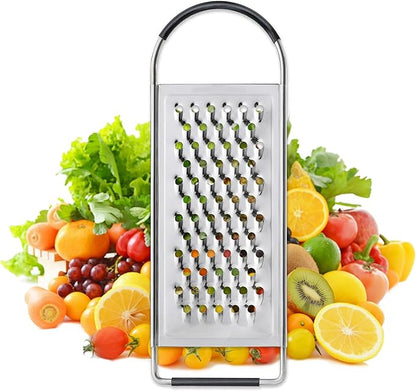 Cheese Grater Handheld, HIA Flat Coarse Stainless Steel Graters for Kitchen, Food Grater with Anti-Slip Handle, Perfect for Potato, Vegetable, Butter, Parmesan Cheese - Image 8