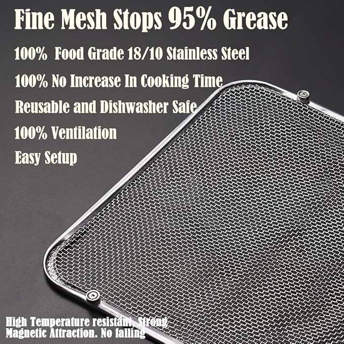 Magnetic Coil Covers Splatter Screen Compatible with Cosori TurboBlaze 6-6.8QT Instant Vortex 6/10QT - Air Fryer Heating Element Protection Extends Lifespan - Blocks 95% Grease & Smoke - Image 6