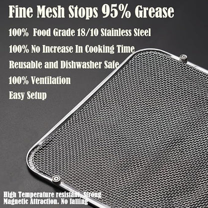 Magnetic Coil Covers Splatter Screen Compatible with Cosori TurboBlaze 6-6.8QT Instant Vortex 6/10QT - Air Fryer Heating Element Protection Extends Lifespan - Blocks 95% Grease & Smoke - Image 6