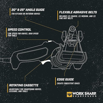 Work Sharp MK2 Professional Electric Knife and Tool Sharpener - Adjustable Tool and Knife Sharpening System - Image 3
