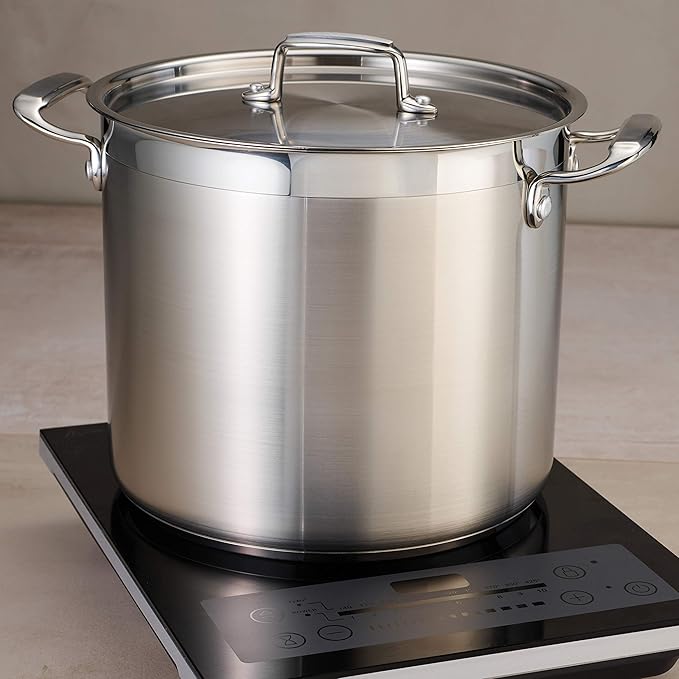 Tramontina Gourmet Stainless Steel 24-Quart Extra Large Stock Pot with Lid - Image 7