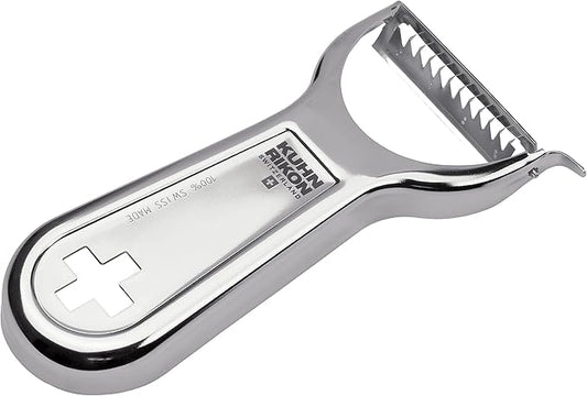 Kuhn Rikon "Swiss Metallic" Julienne Cross Peeler, Silver by KuhnRikon