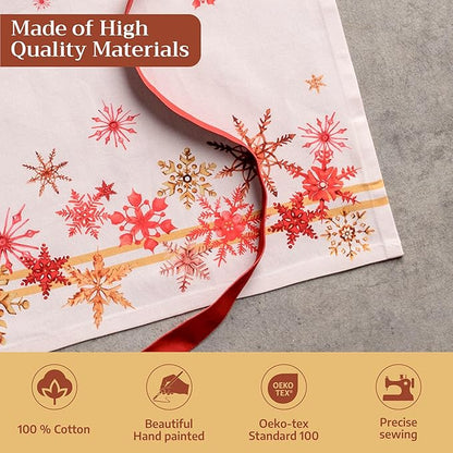 Maison d' Hermine 100% Cotton Apron for women with Pocket Kitchen Chef Apron for Men Cooking Mothers Day Gifts