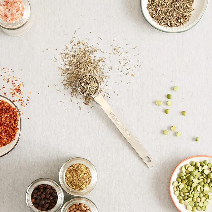 RSVP International Endurance Kitchen Collection Open Stock Measuring Spoon, Stainless Steel, Dishwasher Safe, 0.5-Teaspoon - Image 4