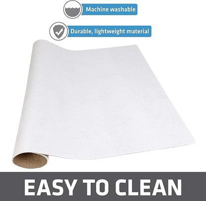 Drymate Jumbo XL Dish Drying Mat (19”x24”), Low-Profile, Super Absorbent, Quick Dry Fabric, Waterproof & Slip-Resistant, for Kitchen Counter, Trimmable, Easy to Clean (USA Made)(White) - Image 6